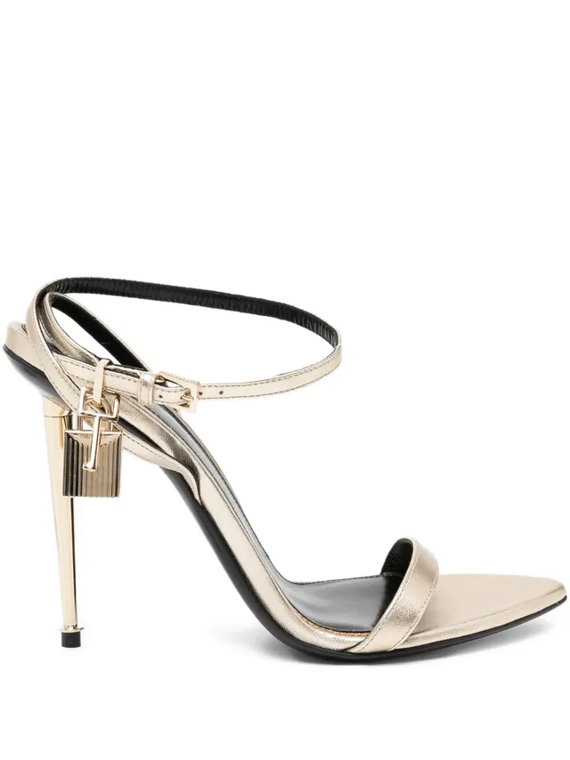 Tom Ford W2272 scarpe con tacco pale gold