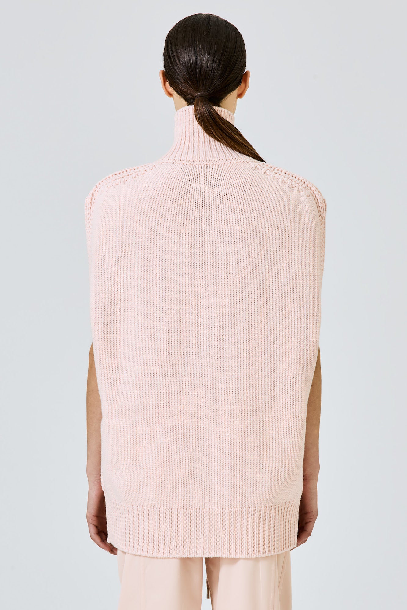 Sa Su Phi Matilda cardigan smanicato cashmere rosa