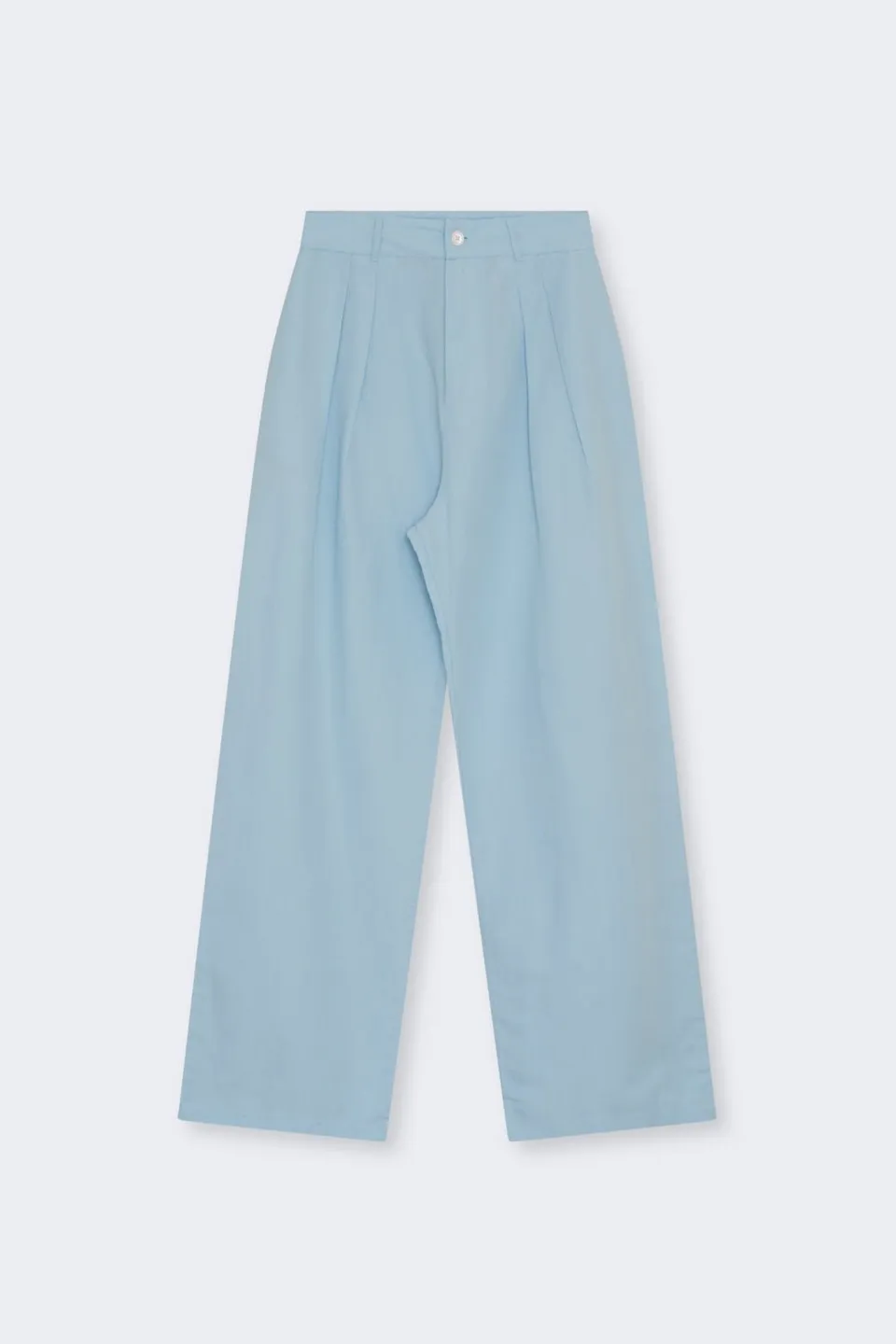 The New Society Amaryllis pantaloni donna lino Soft Sky