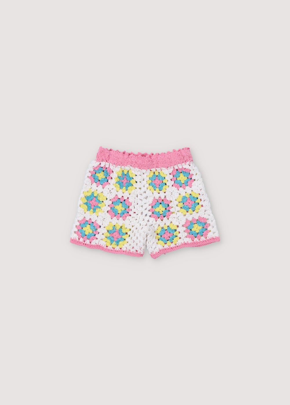 The New Society Nikaia pantaloncini neonato uncinetto 6 mesi