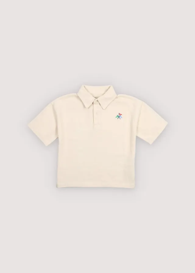 The New Society Nut polo bambino 6 anni ecru cotone