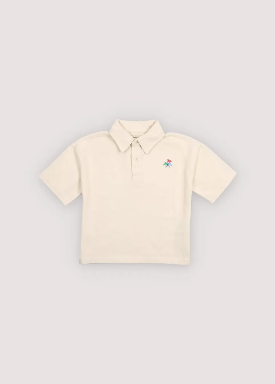 The New Society Nut polo bambino 6 anni ecru cotone