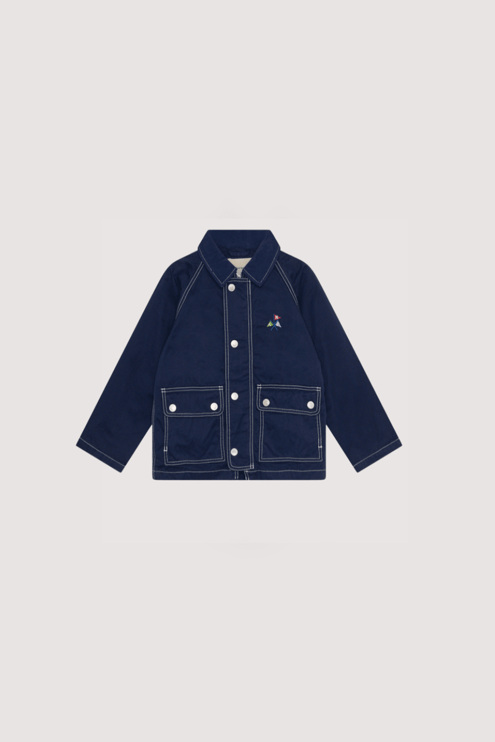 The New Society Cosmos Summer Midnight giacca tela cotone