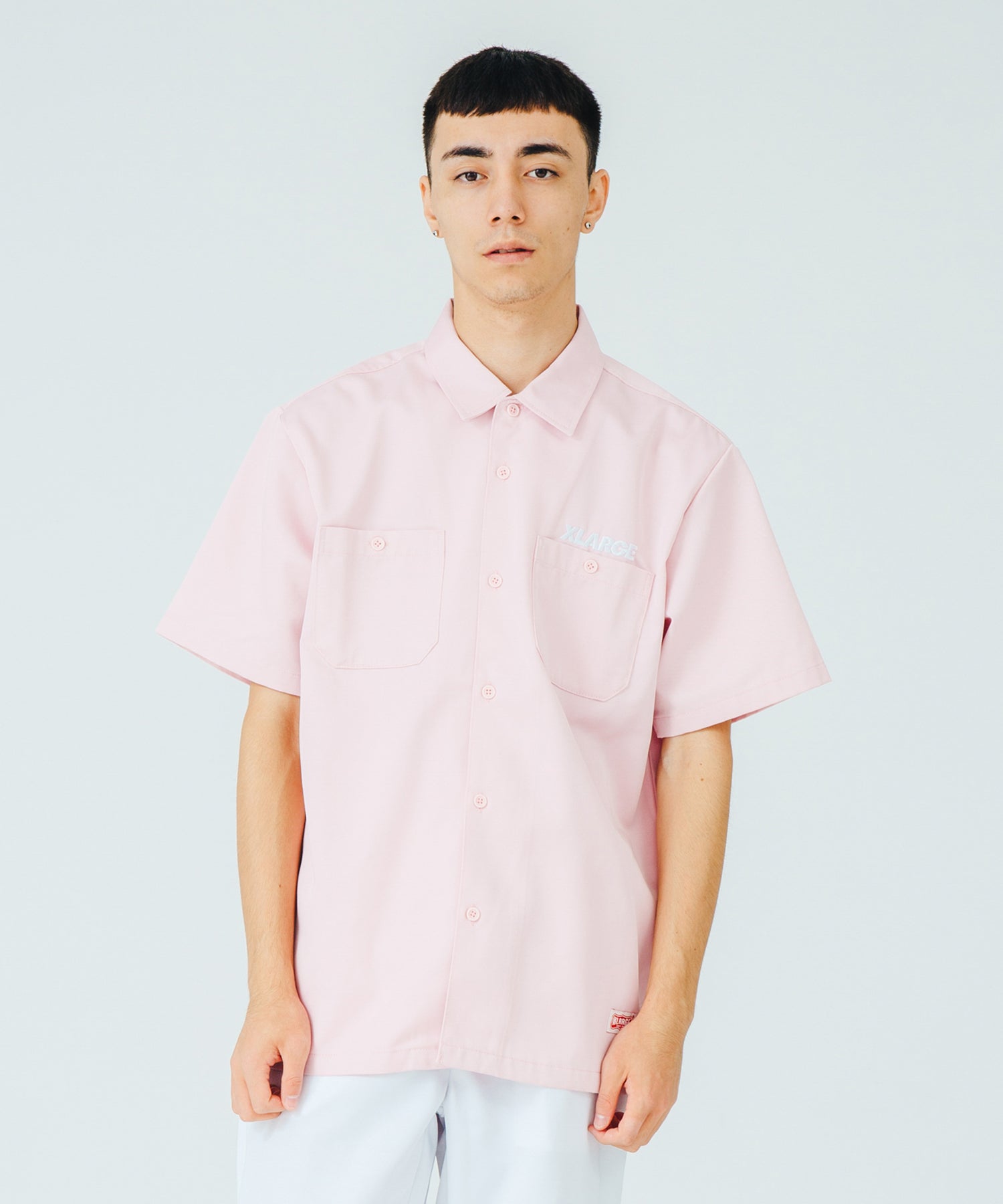 X-Large S/S OG Work Shirt camicia bianca elasticizzata