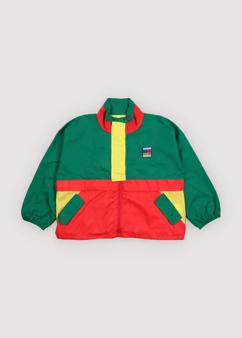 The New Society Pansy Jacket giacca bambina color block 6 anni