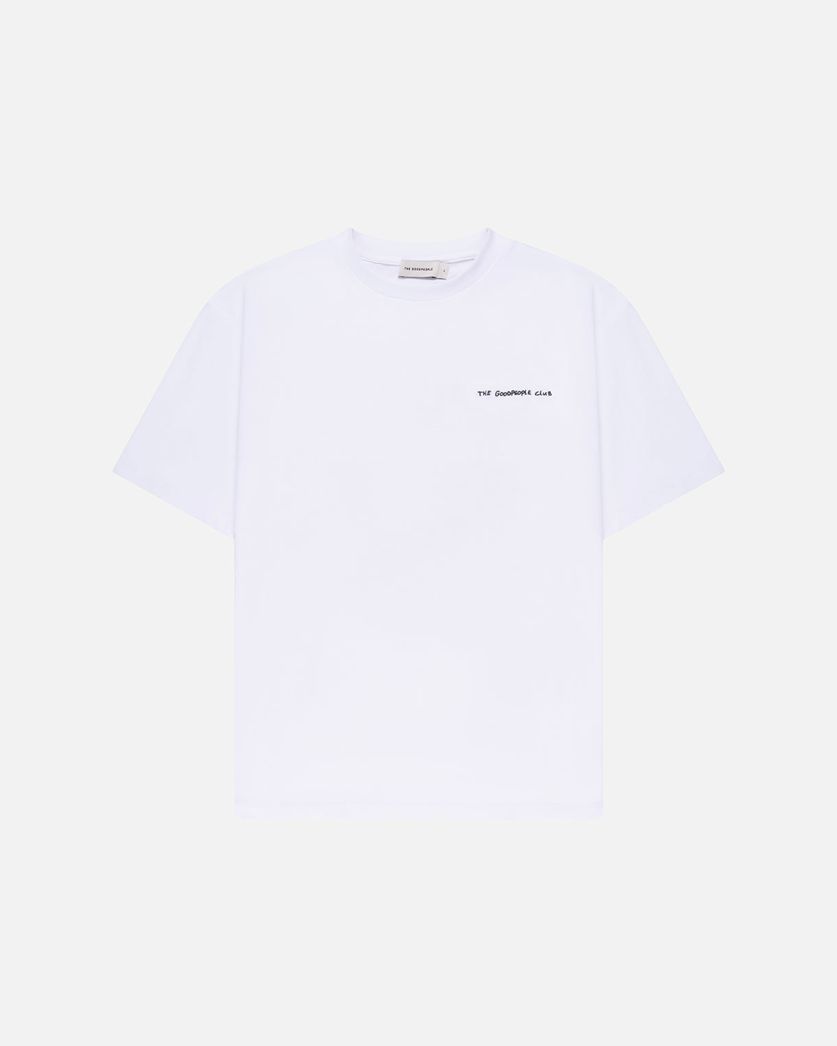 GOODPEOPLE Tphoto t-shirt bianca cotone con stampa