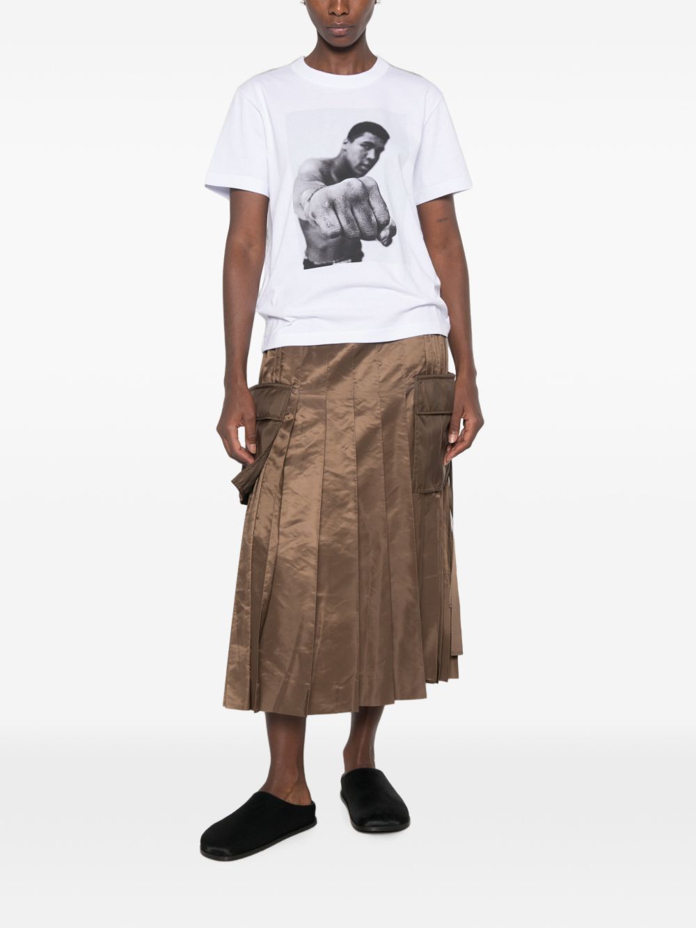 Sacai 26-01156S t-shirt bianca uomo