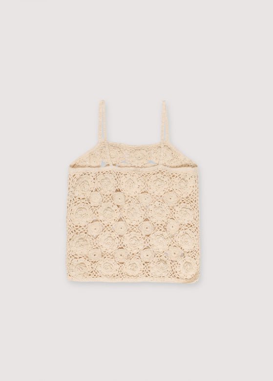 The New Society Nefeli top teen uncinetto floreale cotone