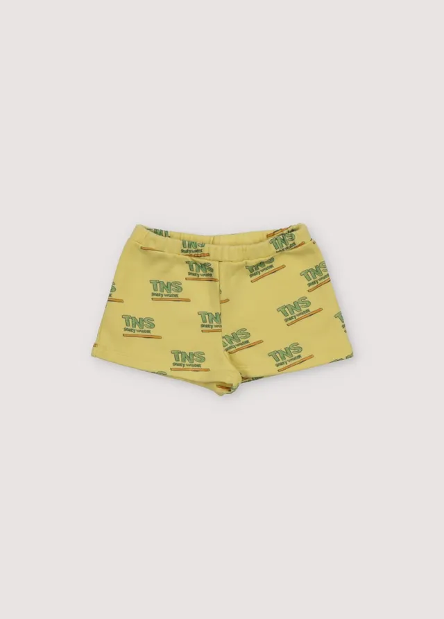 The New Society Thasos pantaloncini neonato gialli cotone