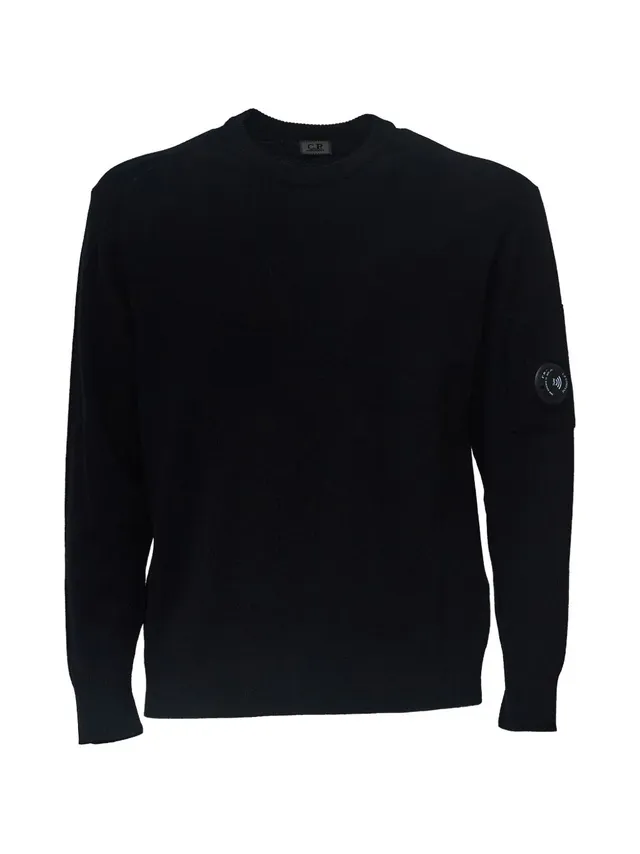 C.P. Company 21CMKN069A maglia nera cotone uomo
