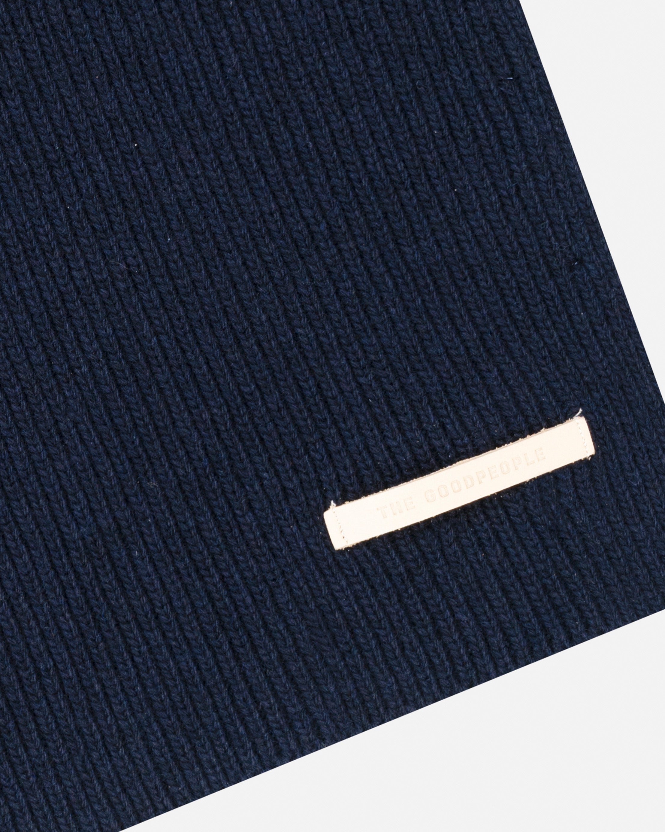GOODPEOPLE Alpaca Blend sciarpa alpaca blu navy taglia unica