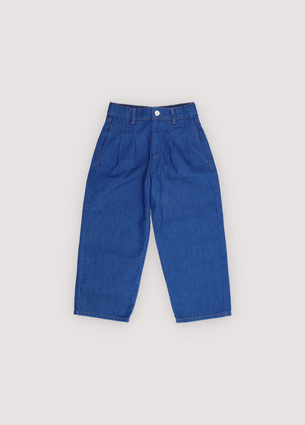THE NEW SOCIETY Tulip Blue Denim jeans bambina gamba larga