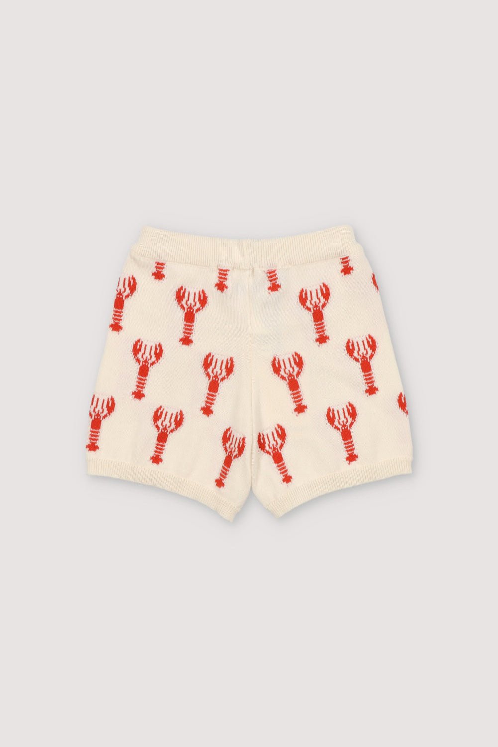 The New Society Oia Short Lobster Motif pantaloncini bianchi cotone bio