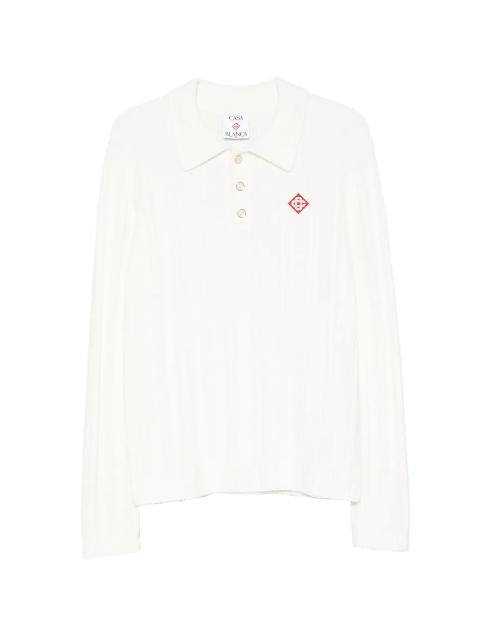 Casablanca M-PF26-KW-1000-01 polo bianca uomo