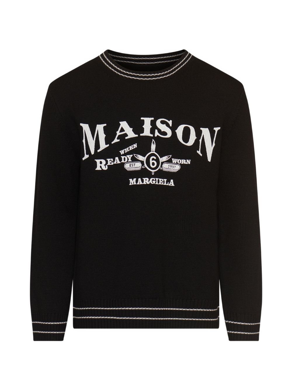 MM6 Maison Margiela SH0HL0046 maglia nera uomo