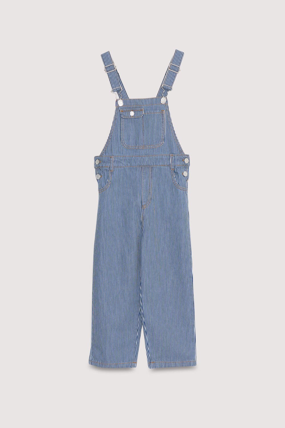 The New Society Diana salopette bimba denim righe
