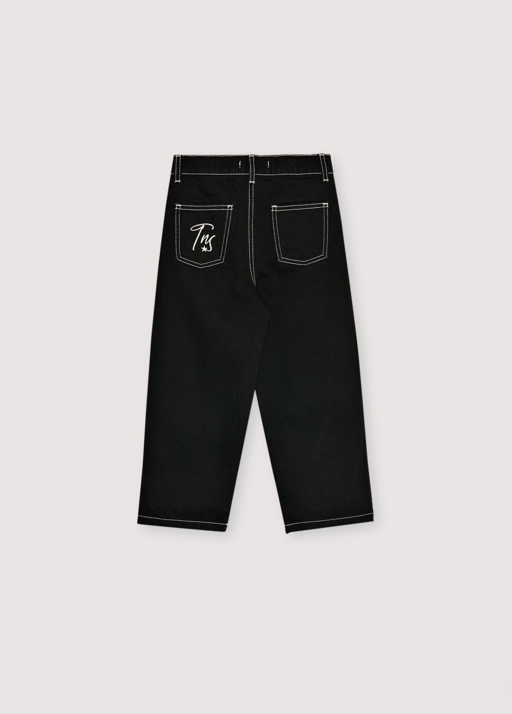 The New Society Yaiza pantaloni 6y Eclipse Noir cotone