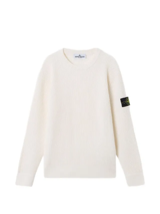 Stone Island Junior L2S165100010S0C02V0001 felpa bianca
