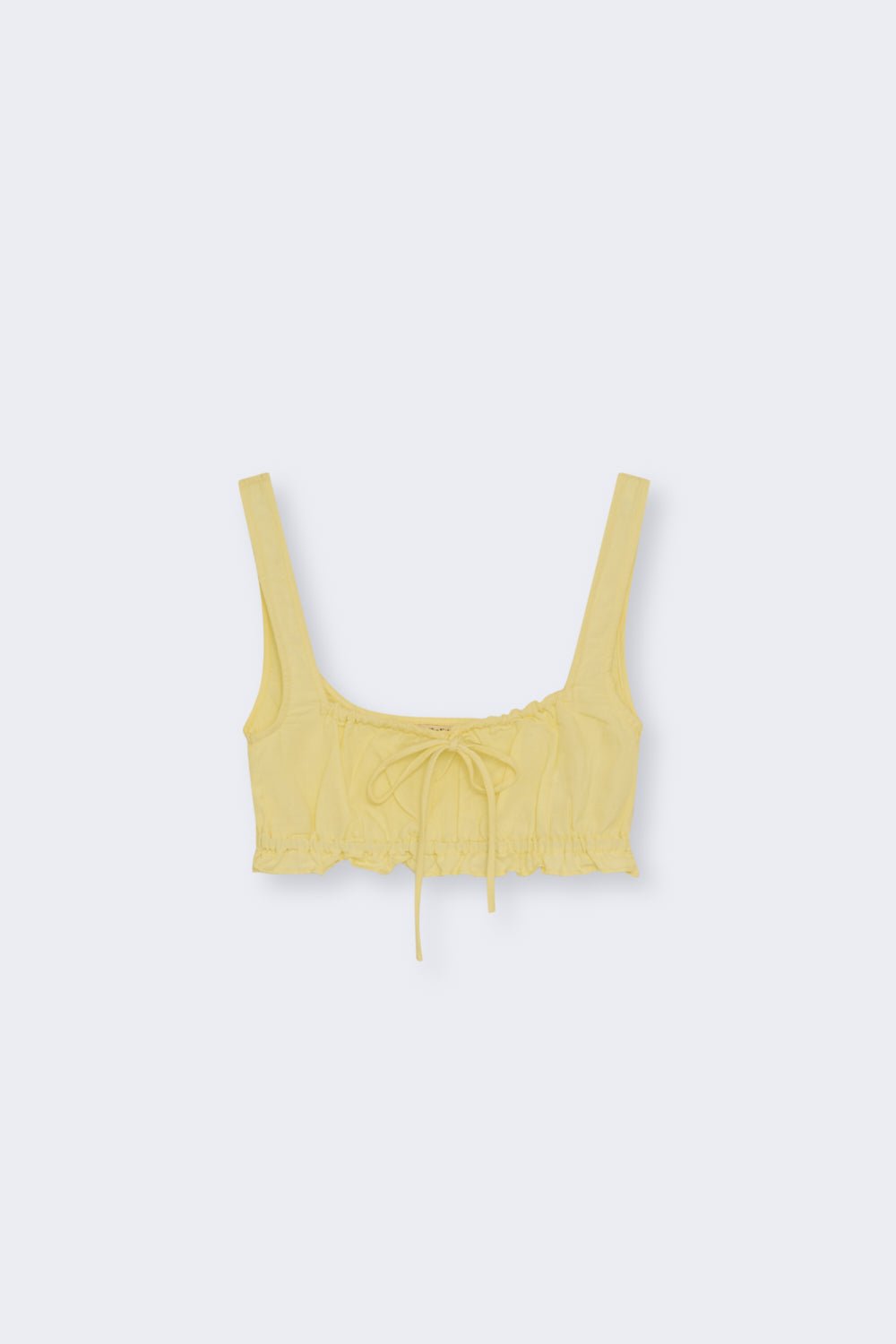 THE NEW SOCIETY Amaryllis Top 2 top Soft Lemon lino