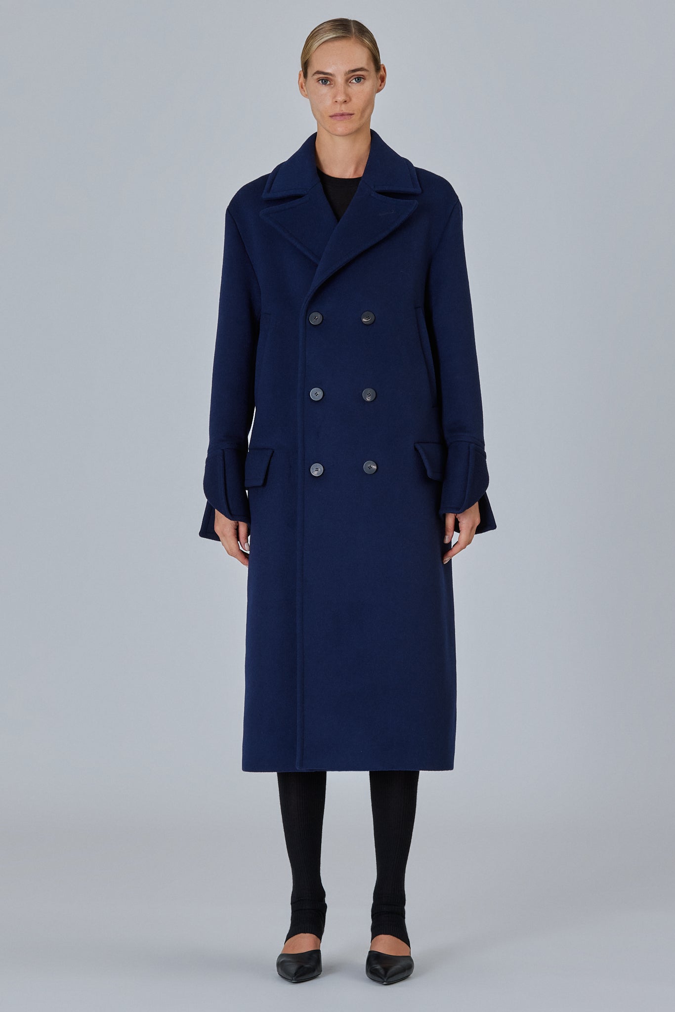 Sa Su Phi Peacoat cappotto doppiopetto taglia 40 misto cashmere