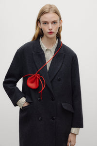 The New Society TNS borsa donna rossa in pelle
