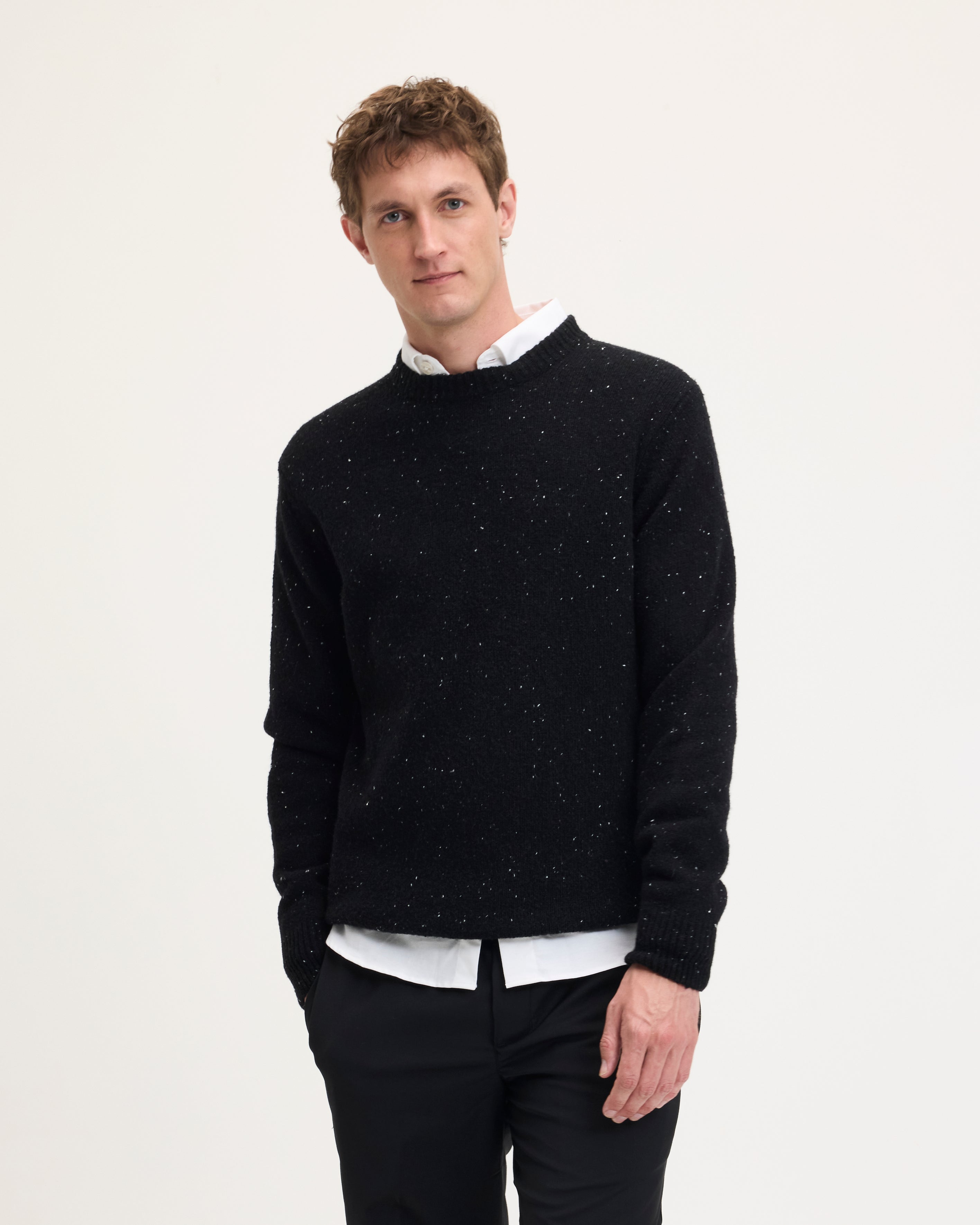 GOODPEOPLE Kookai maglione lana nero in misto lana