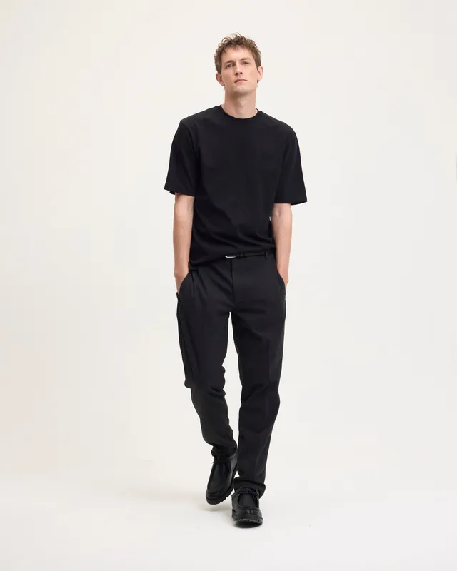 GOODPEOPLE Bueno pantaloni regular antracite elasticizzati