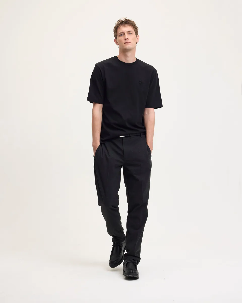 GOODPEOPLE Bueno pantaloni regular antracite elasticizzati