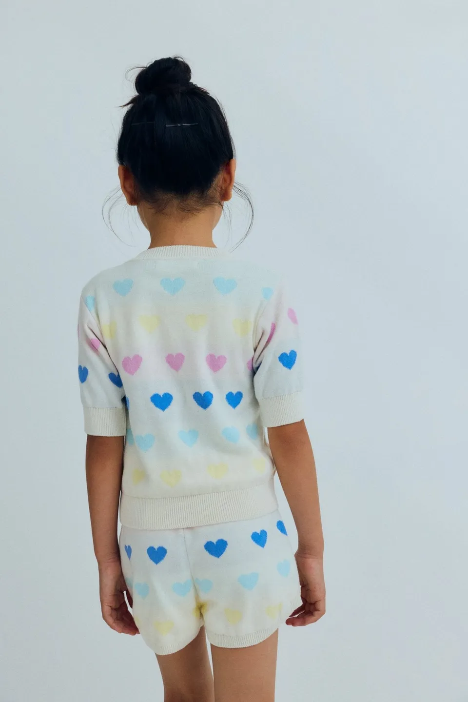 The New Society Pinpilin shorts bimba cuori cotone