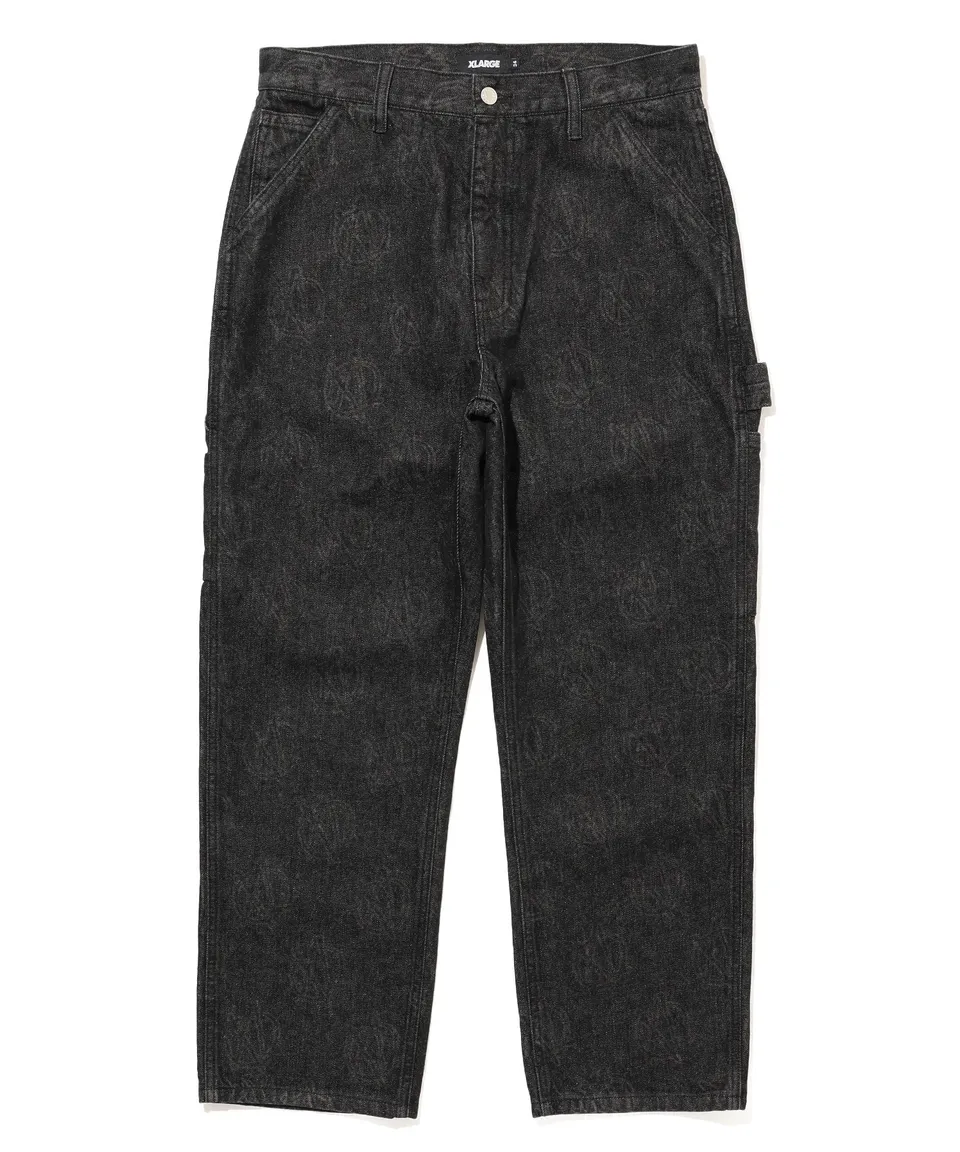 X-Large Allover Circle jeans nero denim