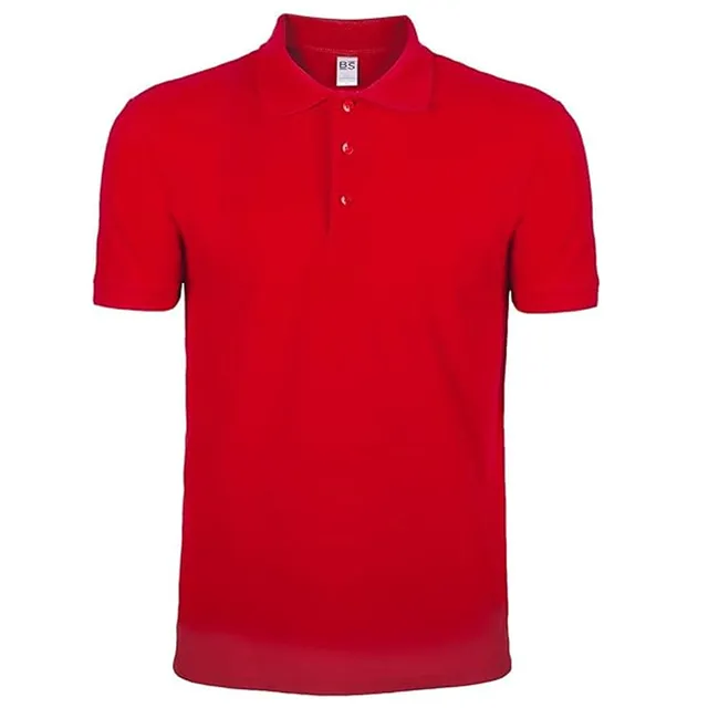 Mr. Gadgets Polo Uomo Manica Corta Rossa cotone