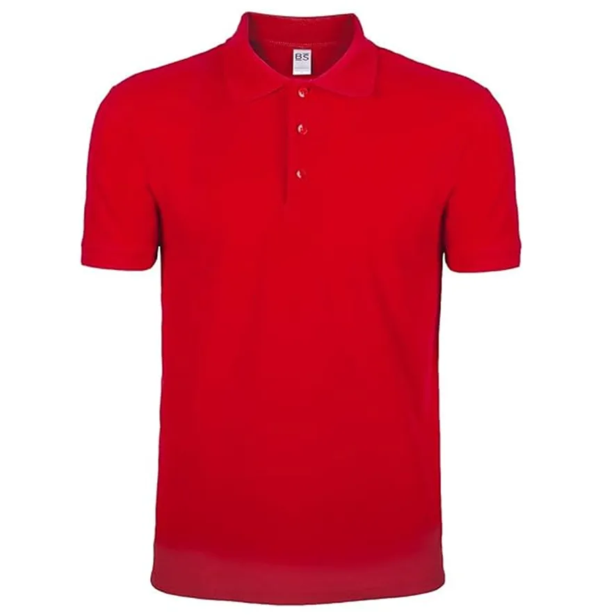 Mr. Gadgets Polo Uomo Manica Corta Rossa cotone