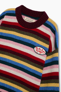 The New Society Root maglione lana riciclata a righe