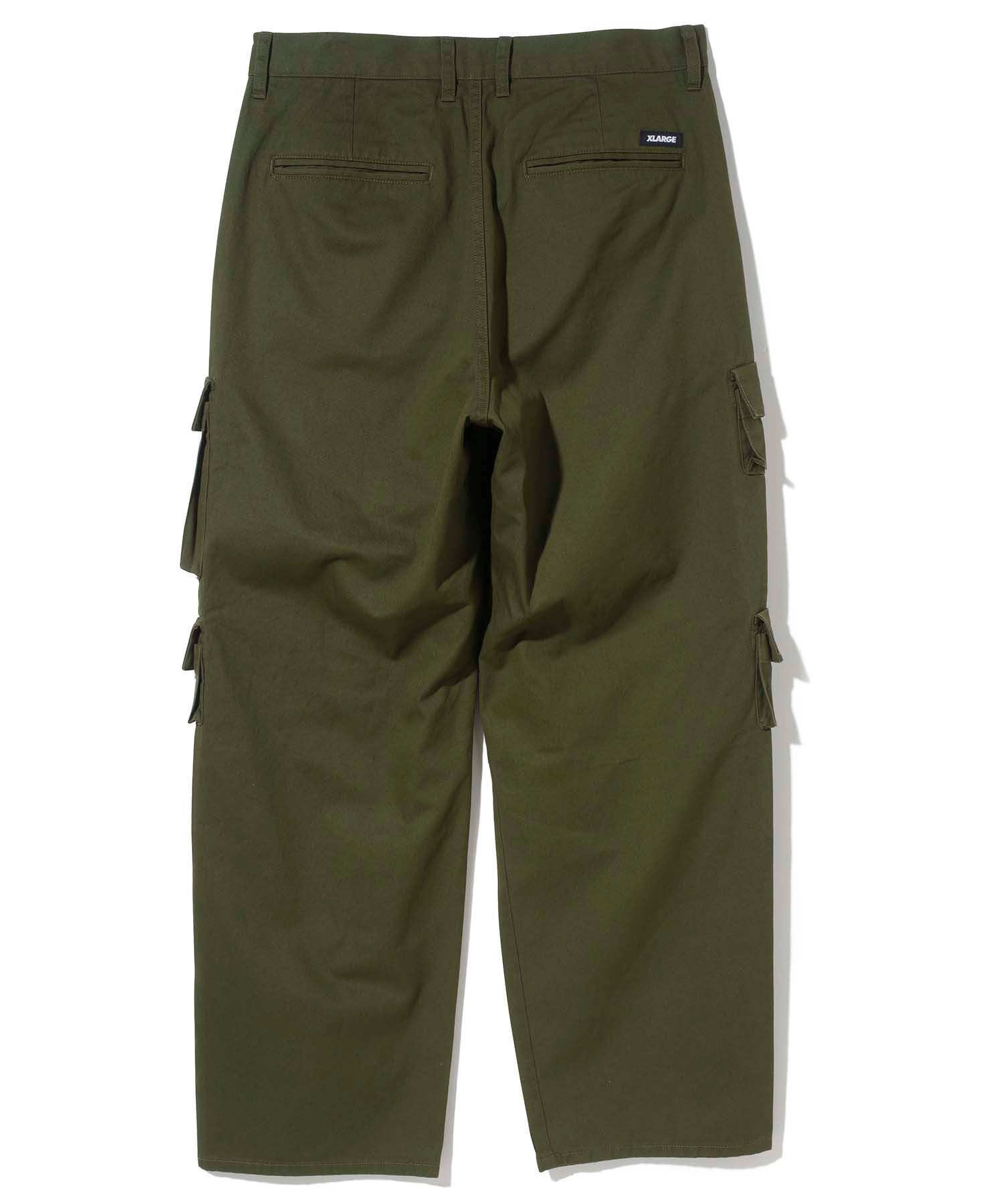 X-Large Double Pocket Military Pantaloni Cotone Tasche