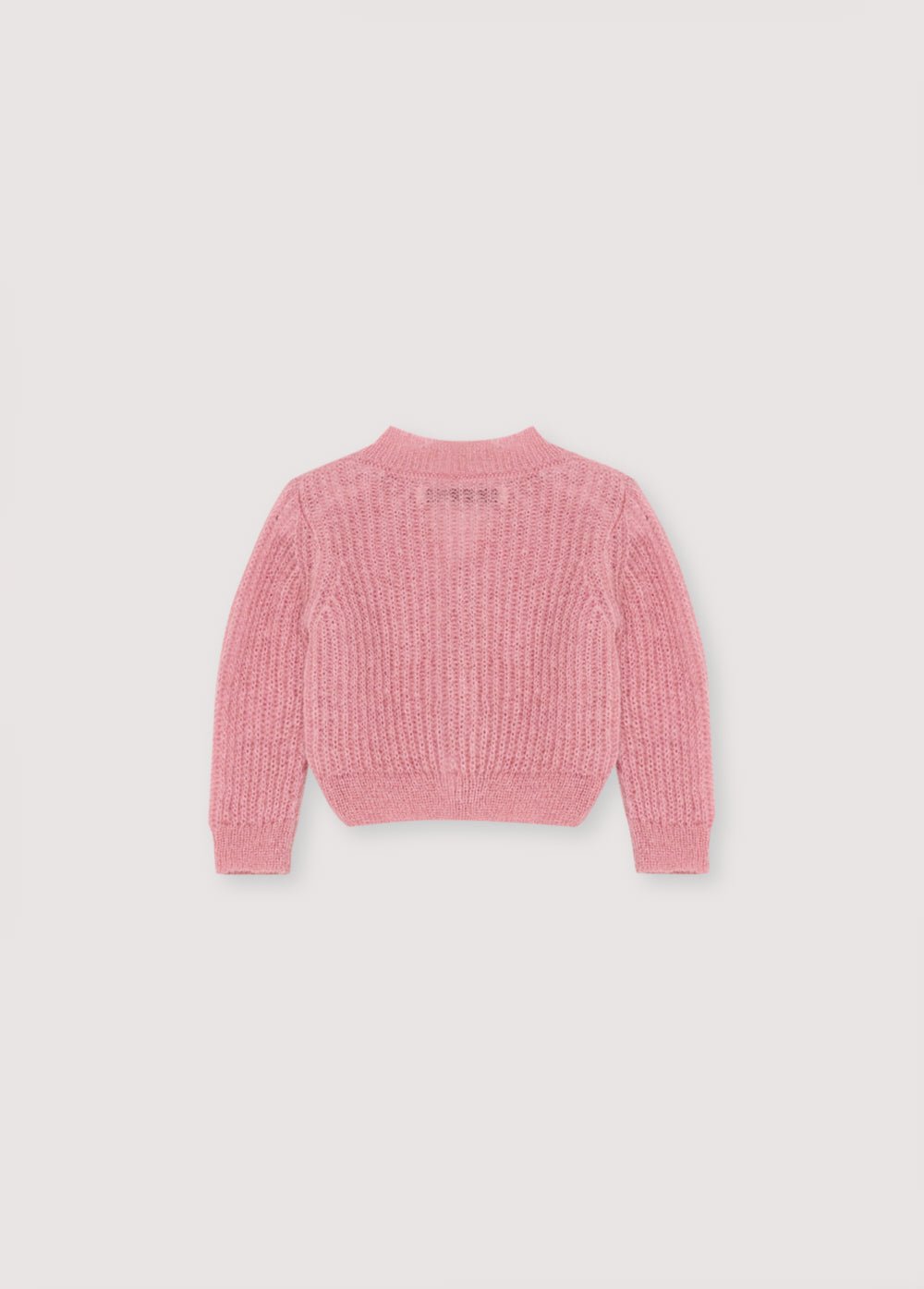 The New Society Lina Baby Cardigan neonata Dream Blush mohair