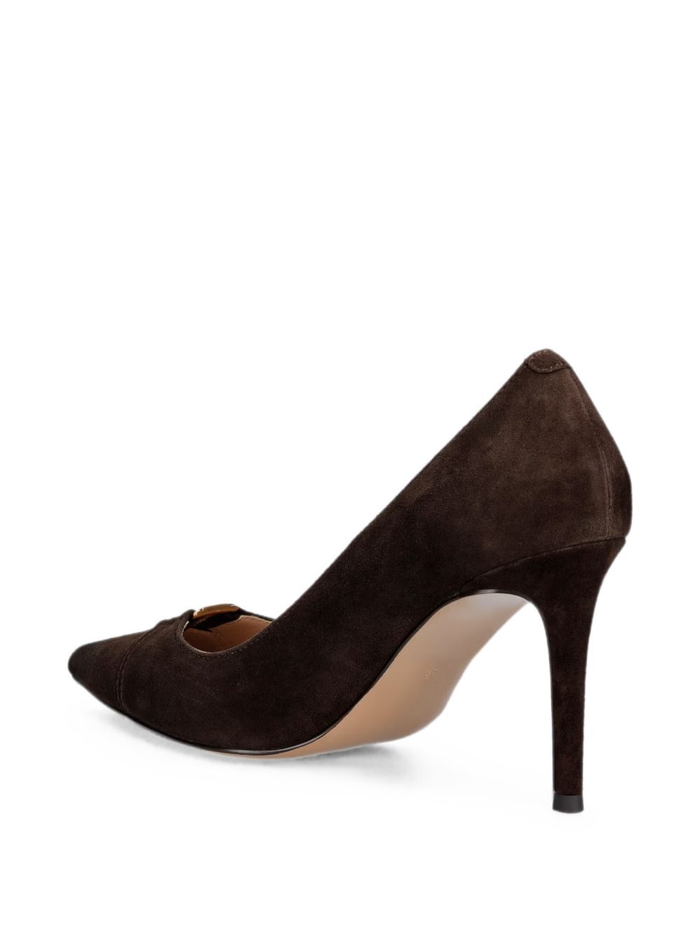 Twinset 262TCP018 scarpe con tacco marrone classiche