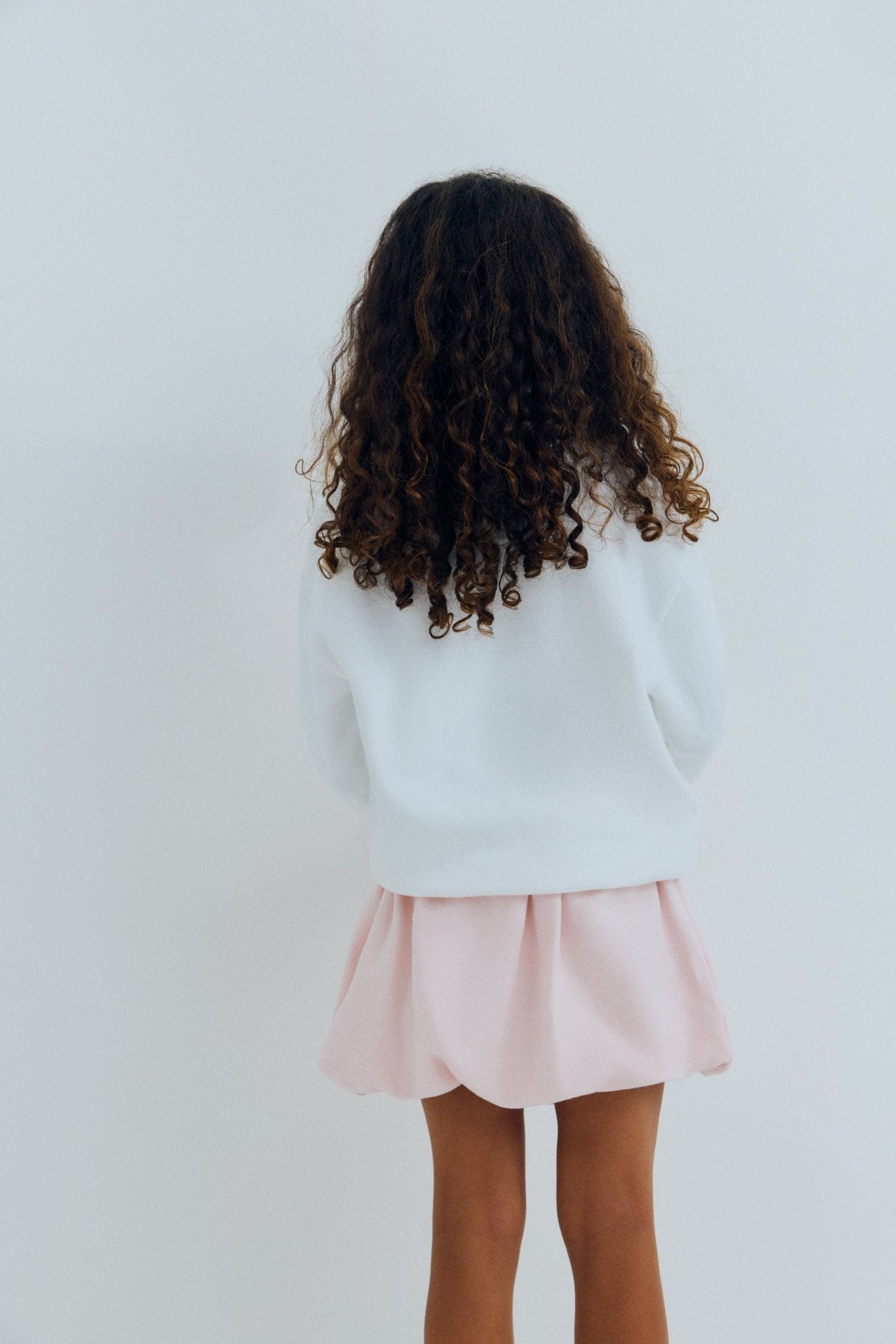 The New Society SmileyWorld Sweatshirt felpa bimba Pure Cloud