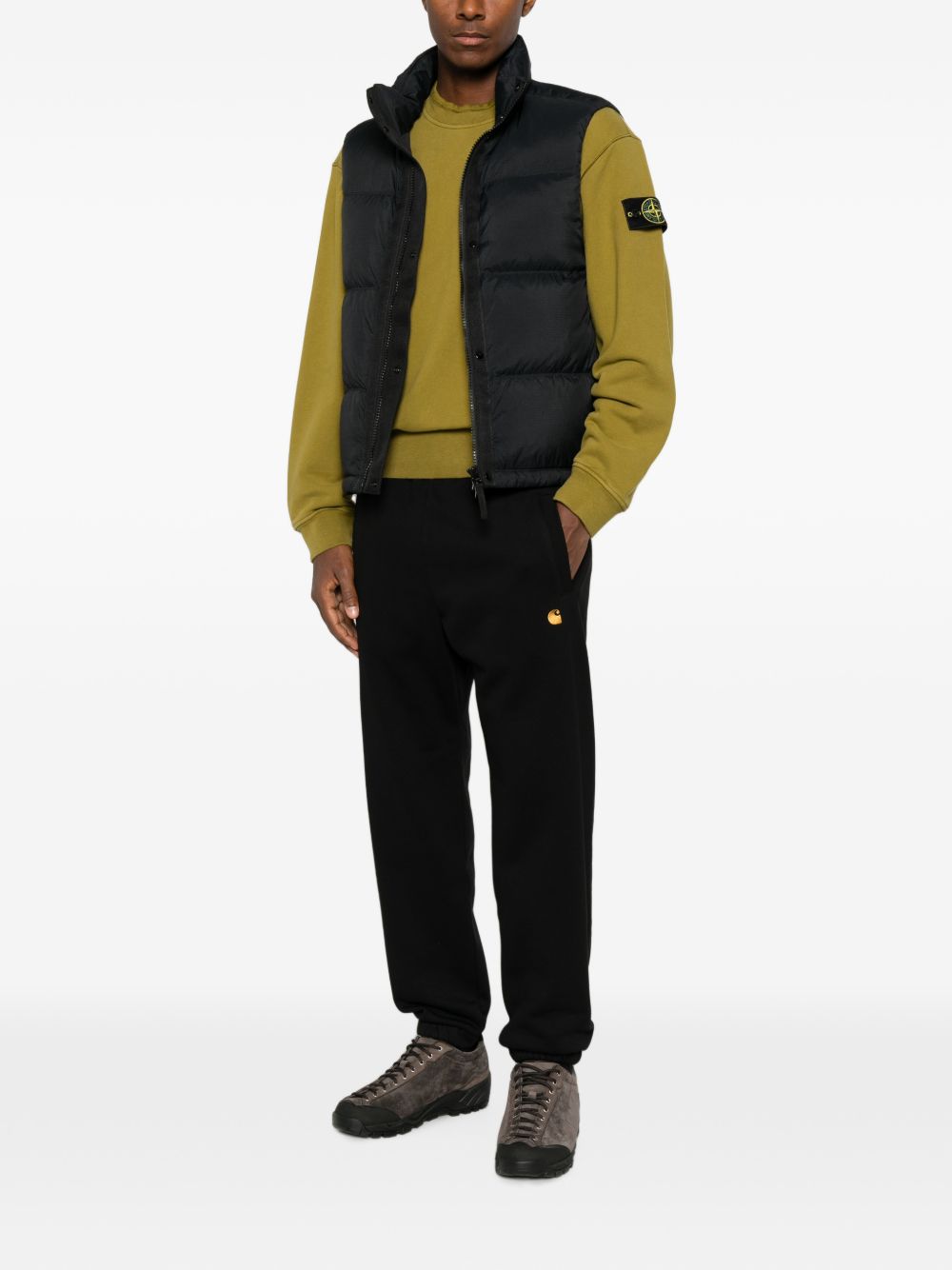 Carhartt I037458 pantaloni black gold uomo