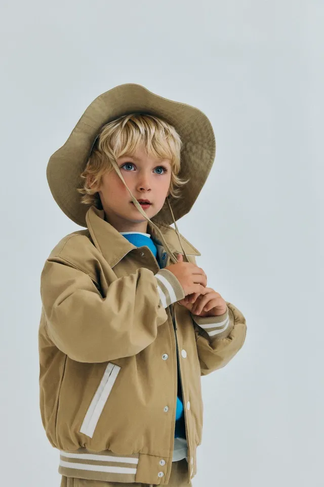 THE NEW SOCIETY Gorse cappello bimbi sabbia cotone