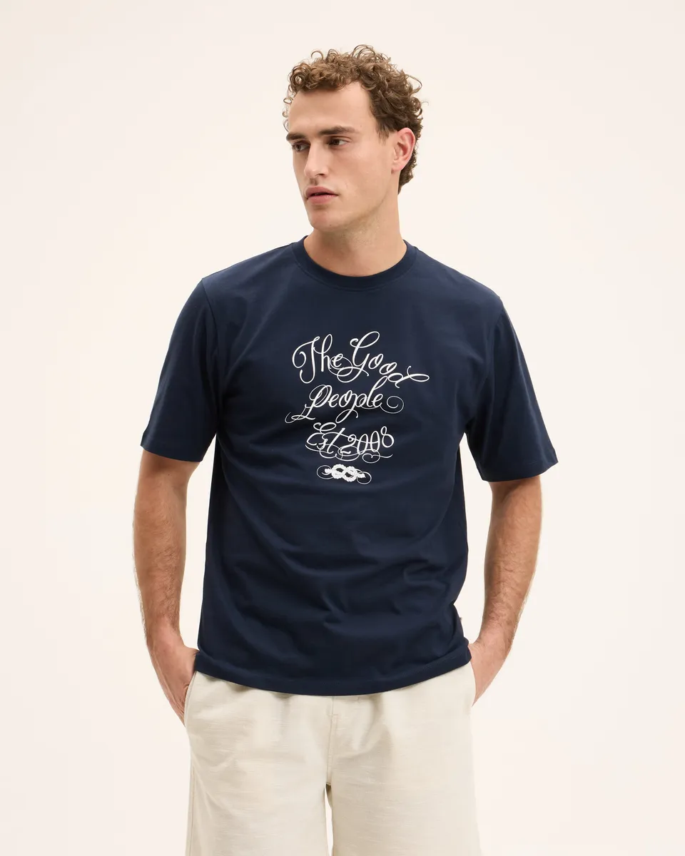 Goodpeople Oscar maglietta cotone navy