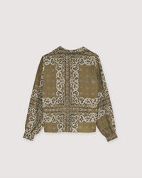 The New Society Waterlily Shirt camicia bandana print donna lavabile