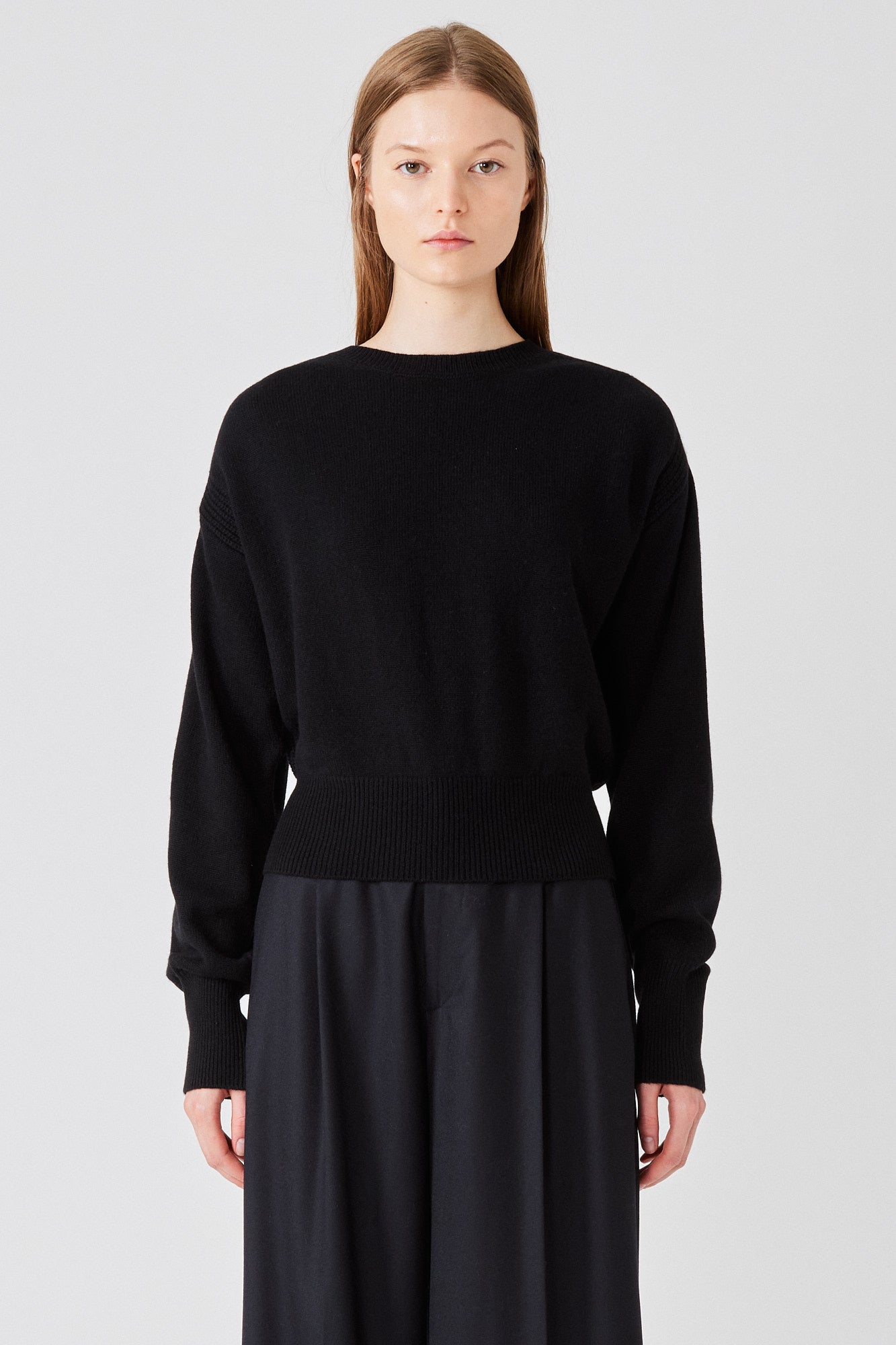 Sa Su Phi Lea maglione cashmere scollo rotondo nero