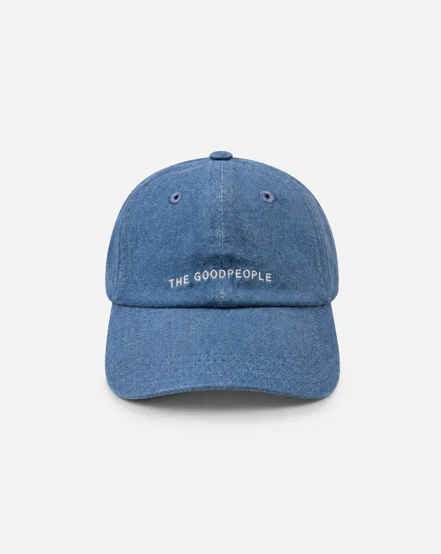 GOODPEOPLE Xcap cappello cinque pannelli denim blue