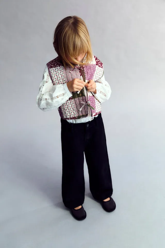 The New Society Melba gilet bambino trapuntato