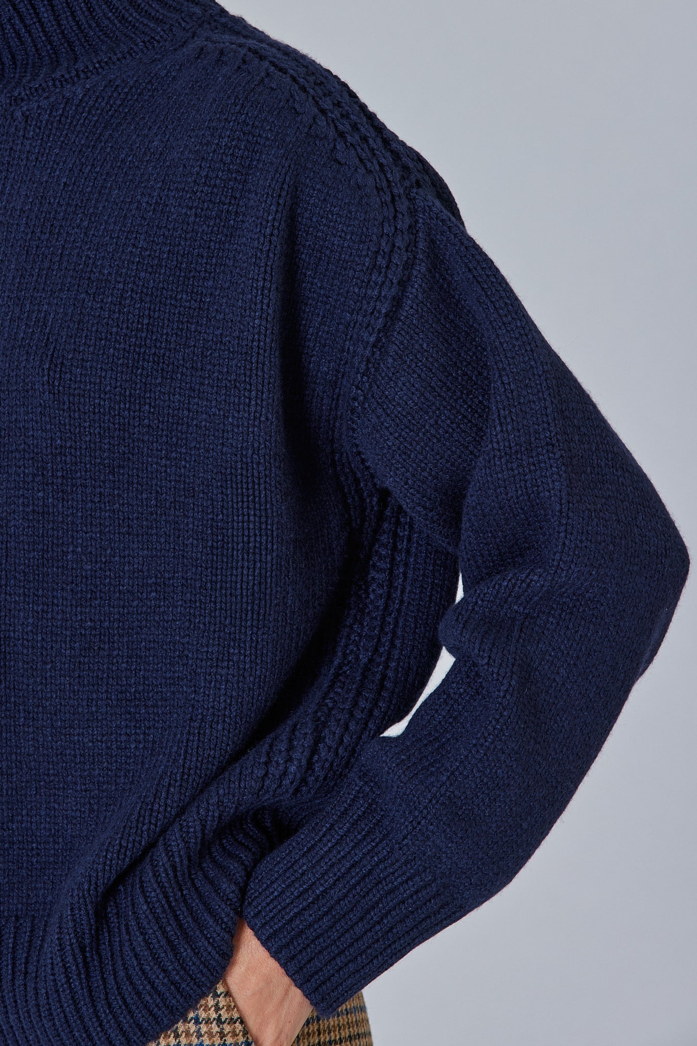 Sa Su Phi maglione collo alto raglan con spacco