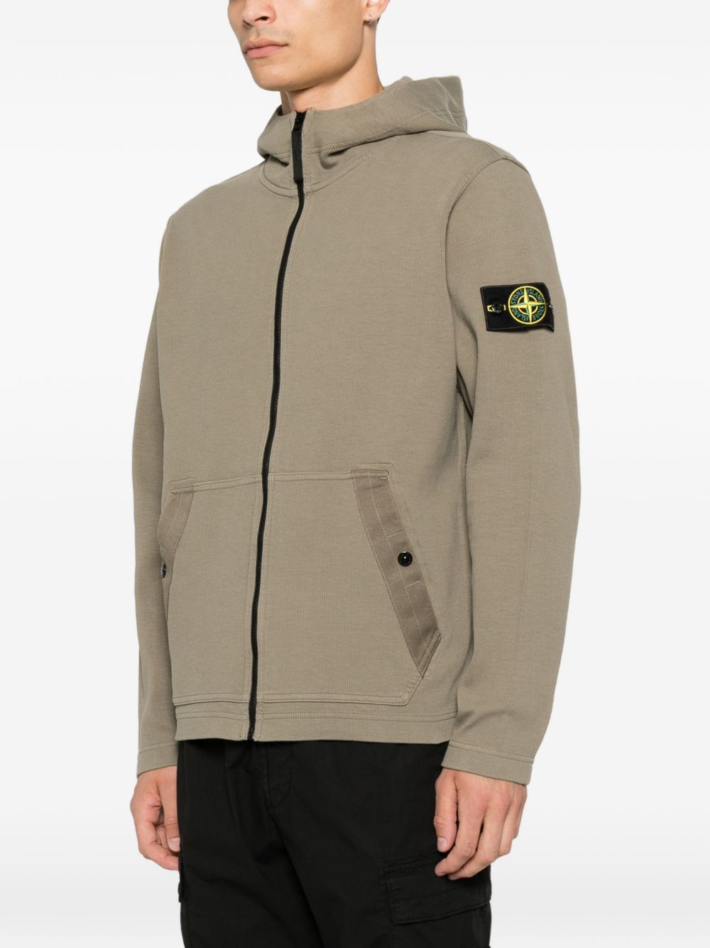 Stone Island L2S156100020 Felpa Verde Militare Uomo
