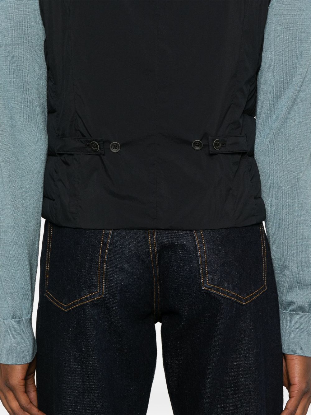 Herno PI002ULE gilet uomo nero