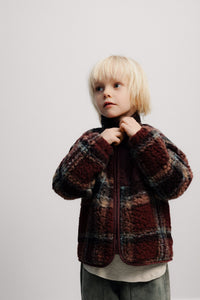 The New Society Roo Jacket giacca lana quadri multicolore