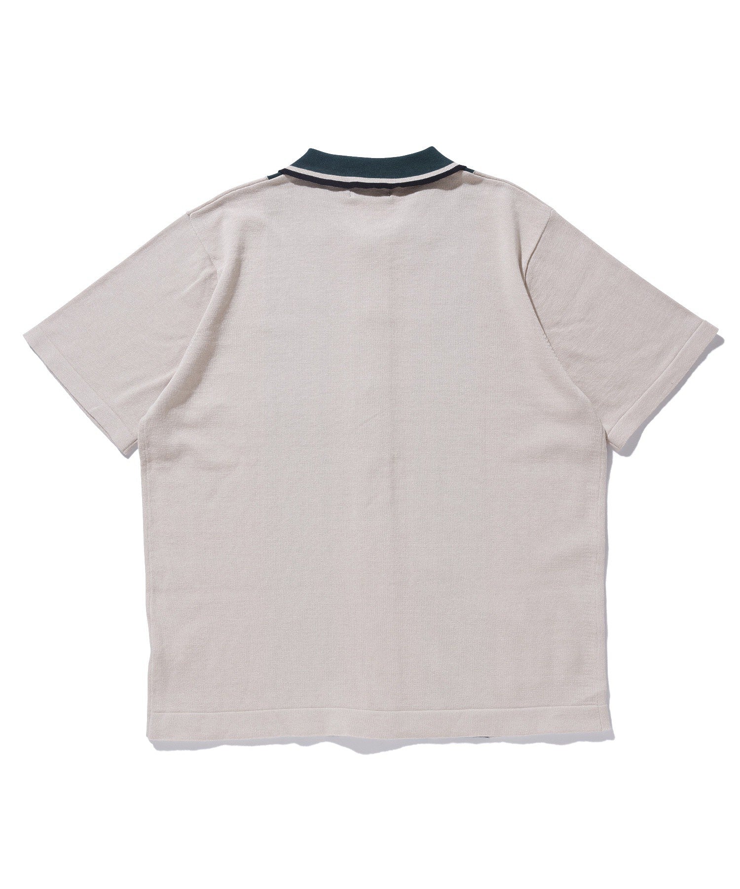 X-Large Line Knit polo beige cotone