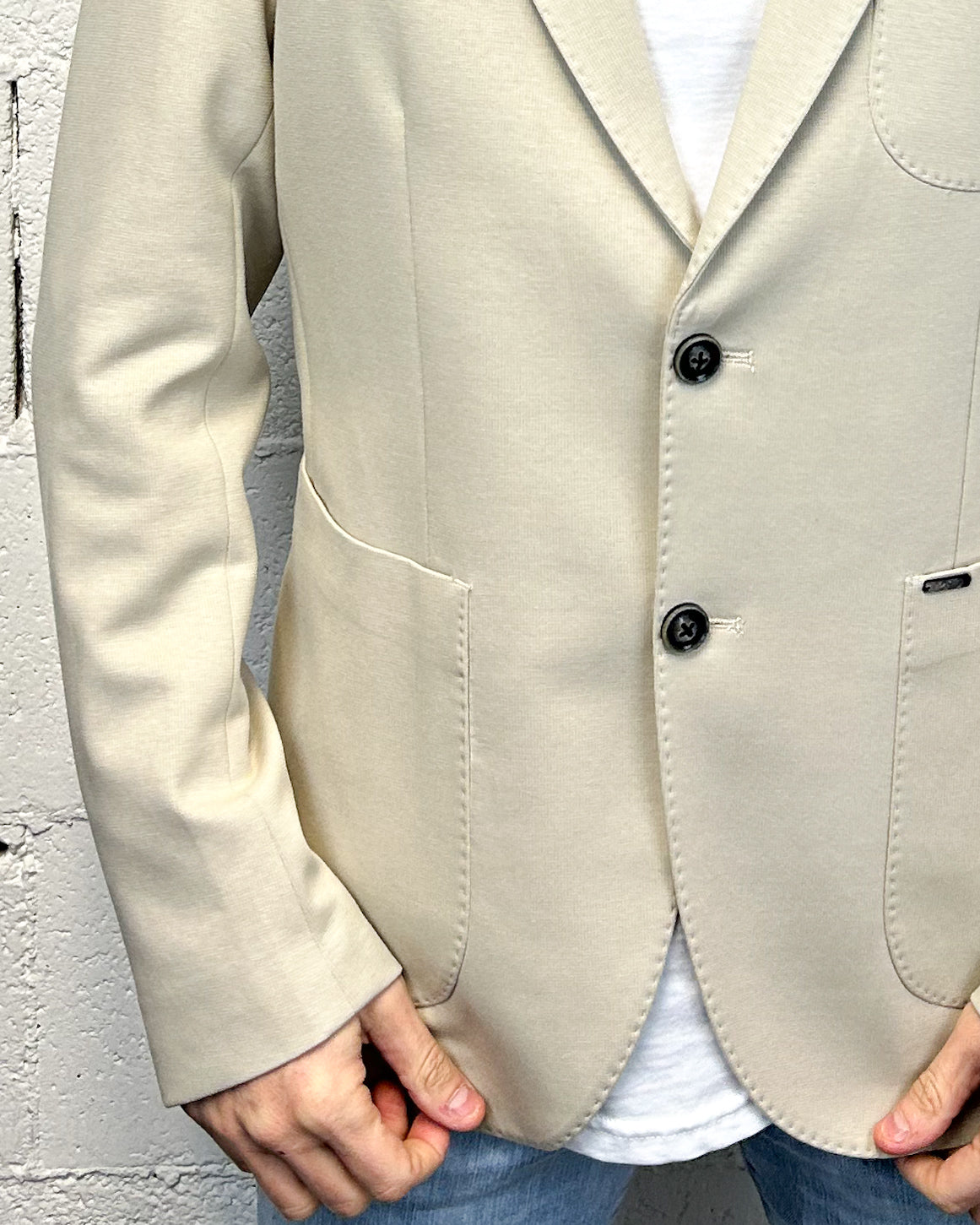 ONLYONE GIANNI LUPO Manhattan giacca beige vestibilita regolare